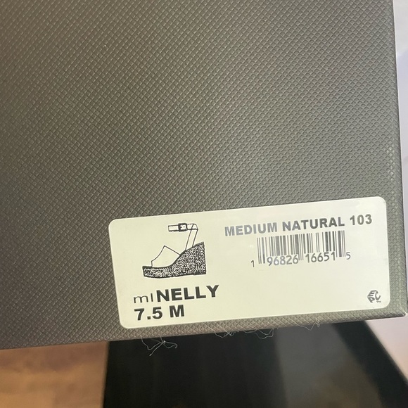 NWT Marc Fisher espadrille Sz 7.5 grey/tan - Picture 6 of 7